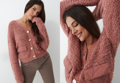 eleganckie swetry damskie w stonowanych i kontrastowych barwach od MOHITO
